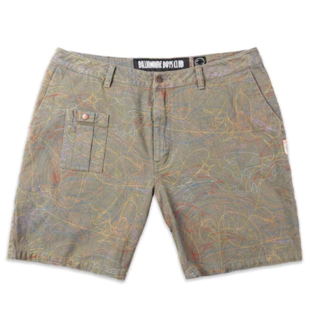 BILLIONAIRE BOYS CLUB embroidered mix up shorts mens 30 new BBC